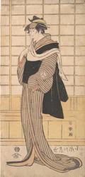 Osagawa Tsuneyo II as the Hairdresser O-Roku, 1794-95