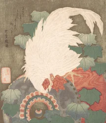 Rooster on a Drum, ca. 1825.