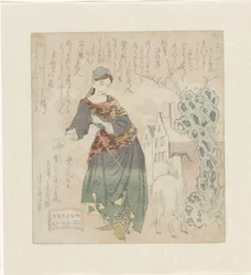 European Woman with Goat