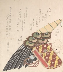 Feather-Brush and Doran a Kind of Medicine Case with a Netsuke of a Rat, probably 1816