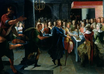 Dice Offering a Banquet to Francus, in the Presence of Hyante and Climene, from 