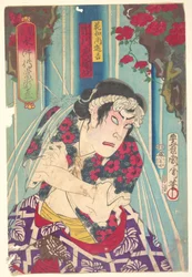 Imaginary Portrait, Shuihuzhuan of the Stage: Tōryūdai (Mitate Suikoden Tōrōdai) - Actor Ichikawa Sadanji Plays Hanaoshō Shinkichi