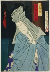The Actor Onoe Kikugoro as the Ghost of Koyo Hoshi