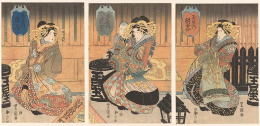 Three Courtesans from the Tamaya House