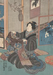 Lady Holding an Obi