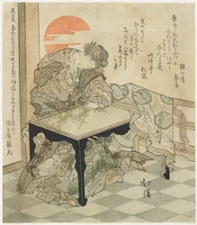 Chinese Princess at an Embroidery Table, 1828