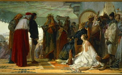 Marco Polo before the Grand Khan of the Tartars