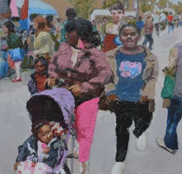 Family shopping (Deptford, London)