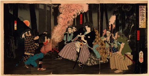 Kogakure no Kiritarō Saving Seiriki at Ōtawara
