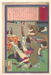 Postal Hōchi Newspaper no. 645, Englishman Raping a Wine Shopkeeper
