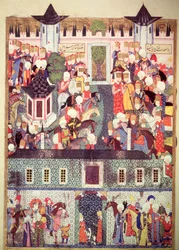 Enthronement of Suleyman the Magnificent (1494-1566) from the 