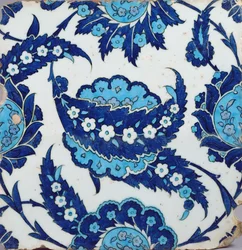 Tile, Iznik, Turkish, 1540-50