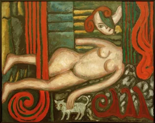 Nude with Cat