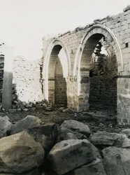Column and Arches, Interior of Christian Basilica Dedicated to Virgin Mary, Qasr Ibrim, Egypt