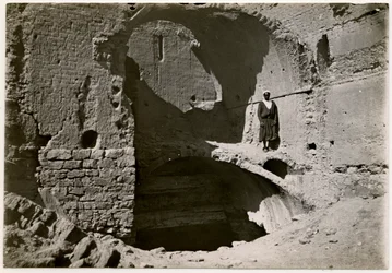 Large keep (qasr) of monastery, Aswan, Egypt