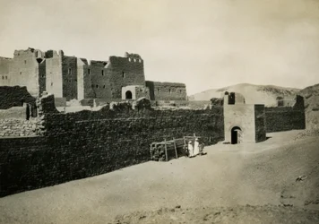 Monastery of St Simeon, Seen from Outside with Eastern Wall, Aswan, Egypt