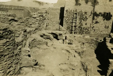 View of Commercial Area in Monastery of St Simeon, Aswan, Egypt