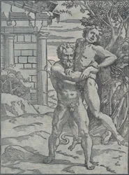 Hercules and Antaeus, ca. 1517-18