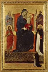 Virgin and Child Enthroned with Saints Peter, Paul, John the Baptist, Dominic and a Donor