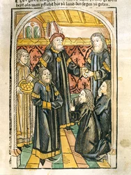 The Pope receives a delegation - Chronicle of the Council of Constance