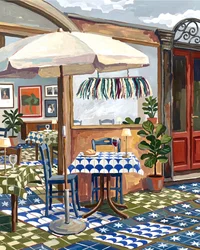 Charming Cafe Patio