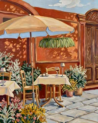 Outdoor Cafe Scene