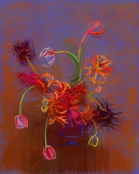 Vibrant Abstract Blooms