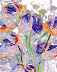 Vibrant Abstract Flowers