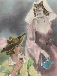 Brunelleschi illustration for Contes et Nouvelles de La Fontaine