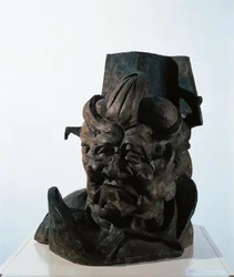 Antigrazioso (Antigraceful), Plaster head of artist