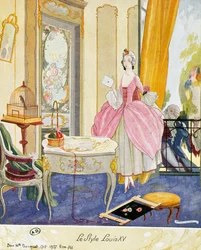 Scene in Style of Louis XV, Theatrical Setting
