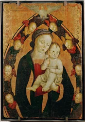 Virgin and Child in a Glory of Seraphim