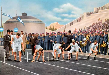 100 metres sprint race at the Olympic Games, Athens, 1896