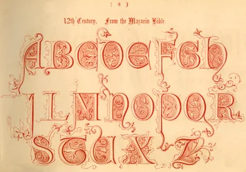 12th Century. From the Mazarin Bible