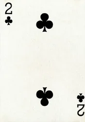 2 of Clubs from a deck of Goodall & Son Ltd. playing cards