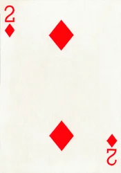 2 of Diamonds from a Deck of Goodall & Son Ltd. Playing Cards, c1940