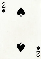 2 of Spades from a Deck of Goodall & Son Ltd. Playing Cards