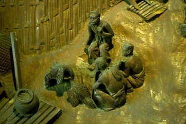 3D woodcut, Thailand, January 17, 2007