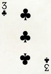 3 of Clubs from a deck of Goodall & Son Ltd. playing cards