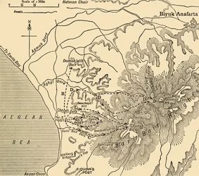 ANZAC advance, Gallipoli peninsula, First World War