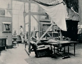 A. Besnard in His Studio