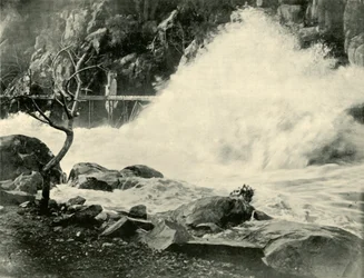 A Big Wave in the Cataract Gorge, near Launceston