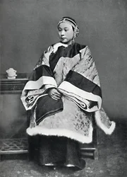 A Chinese lady of high rank in full dress costume