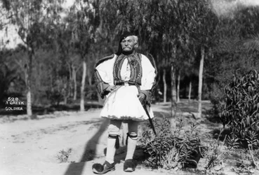 A Greek Soldier in Traditional Uniform, c1920s-c1930s