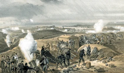 A Hot Day in the Batteries, Crimean War, 1853-1856