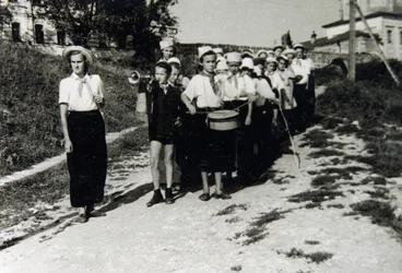 A Pioneers Unit at All-Union Young Pioneer Camp Artek, Gurzuf, Crimea, USSR, 1930s