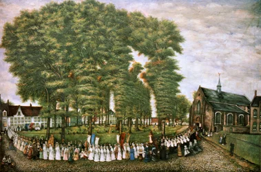 A Procession in Bruges at the End of the 19th Century