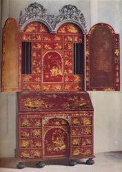 A Red Lacquer Cabinet, c1685