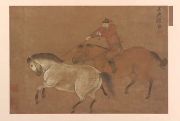 A Rider Lassoing a Horse