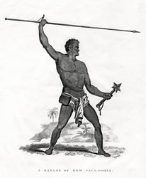 A Savage of New Caledonia, southwest Pacific